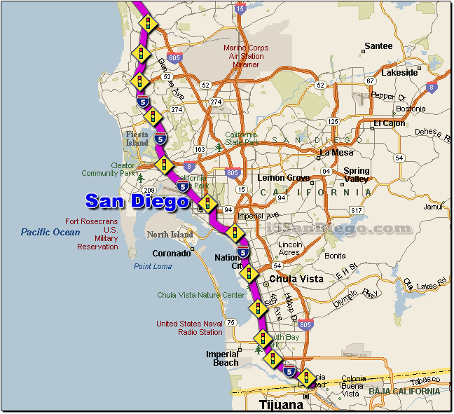 I 5 San Diego Traffic Maps And Road Conditions